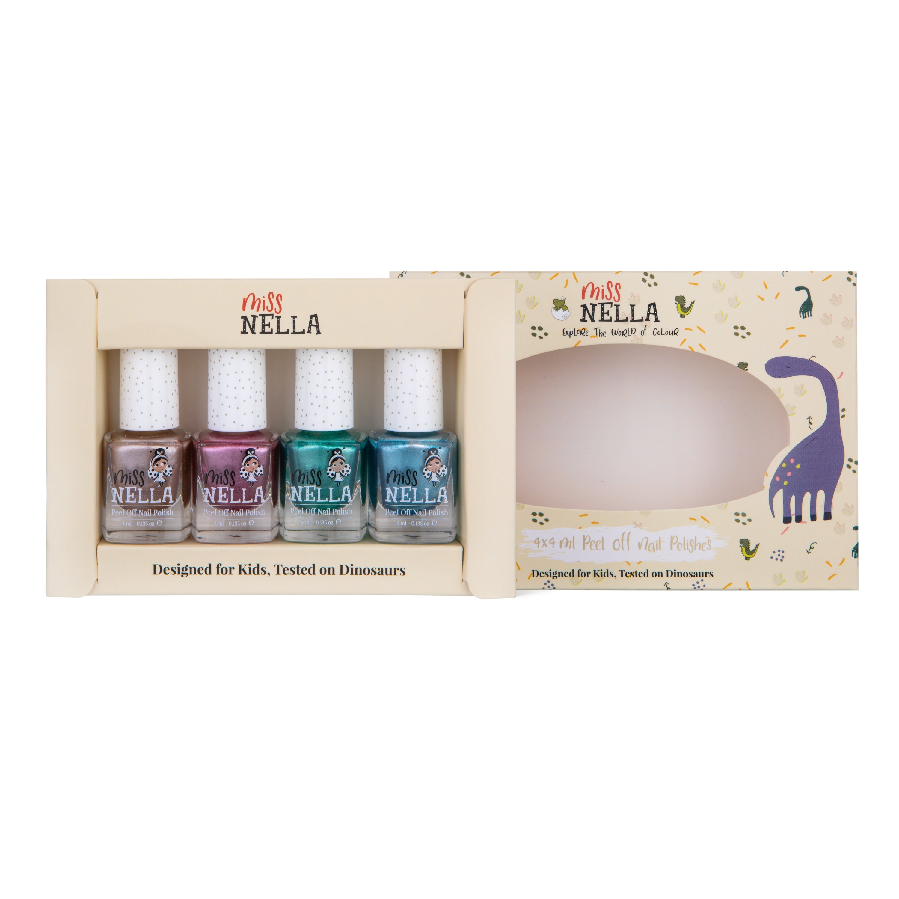 Non-Toxic Nail Polish 4-Set: Sparkle and Shine