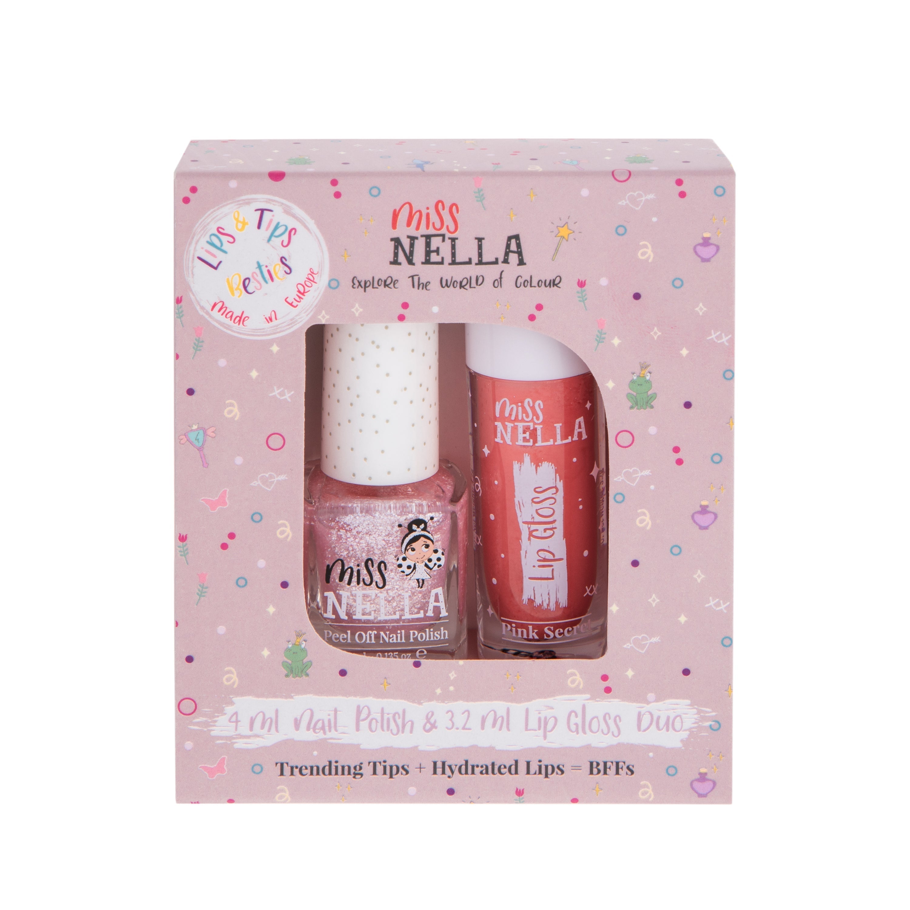 Kids Lip Gloss & Nail Polish Duo Set
