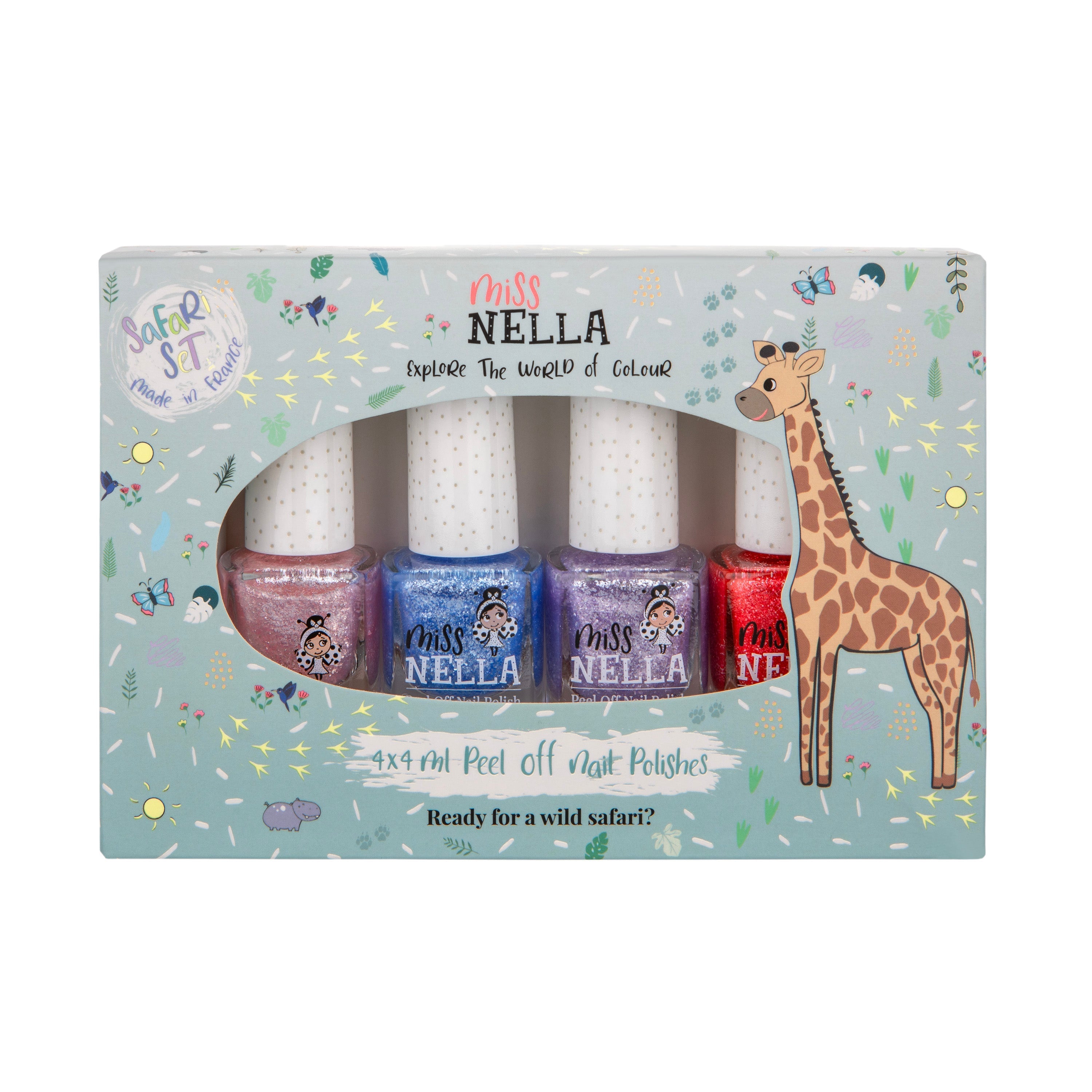 Non-Toxic Nail Polish 4-Set: Sparkle and Shine