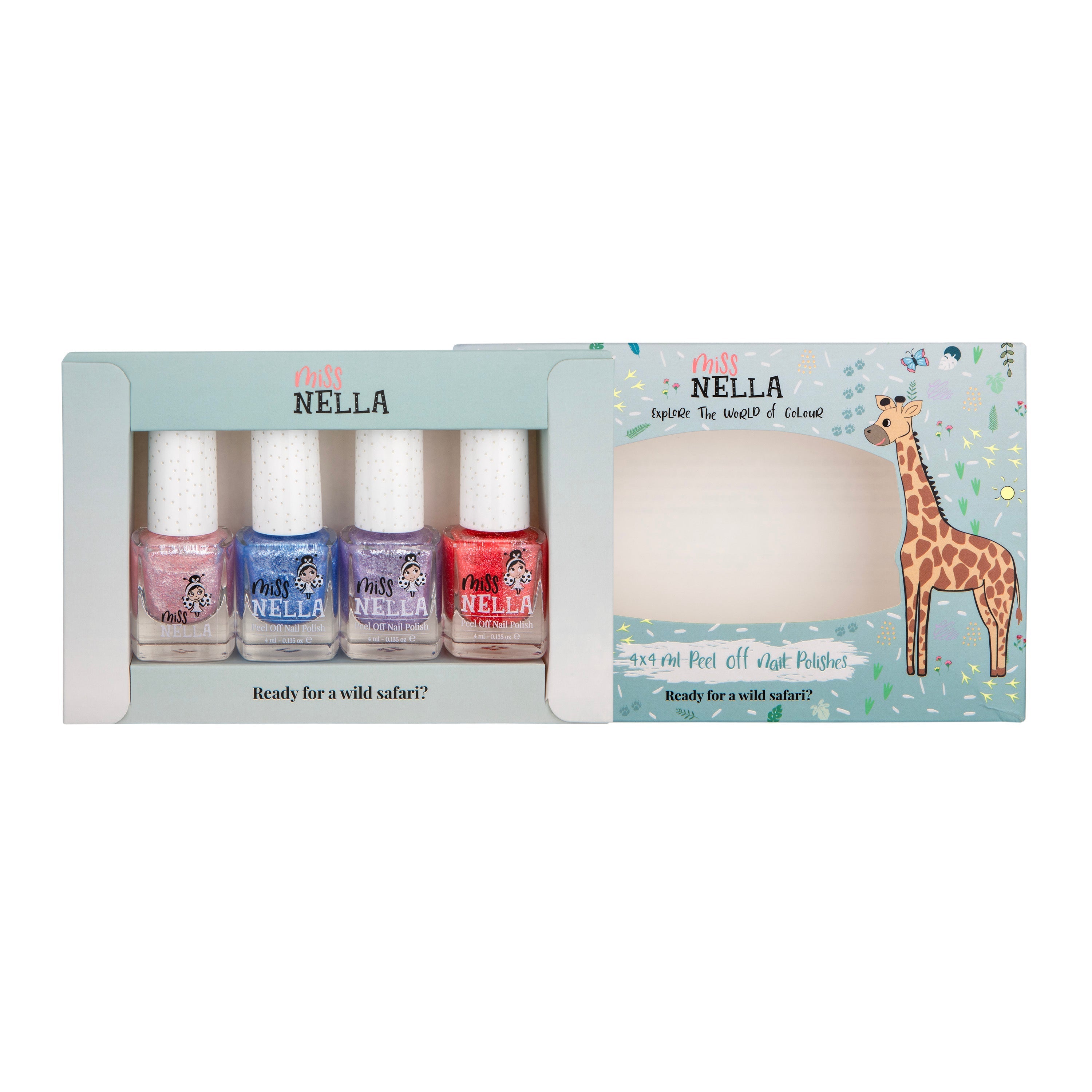 Non-Toxic Nail Polish 4-Set: Sparkle and Shine