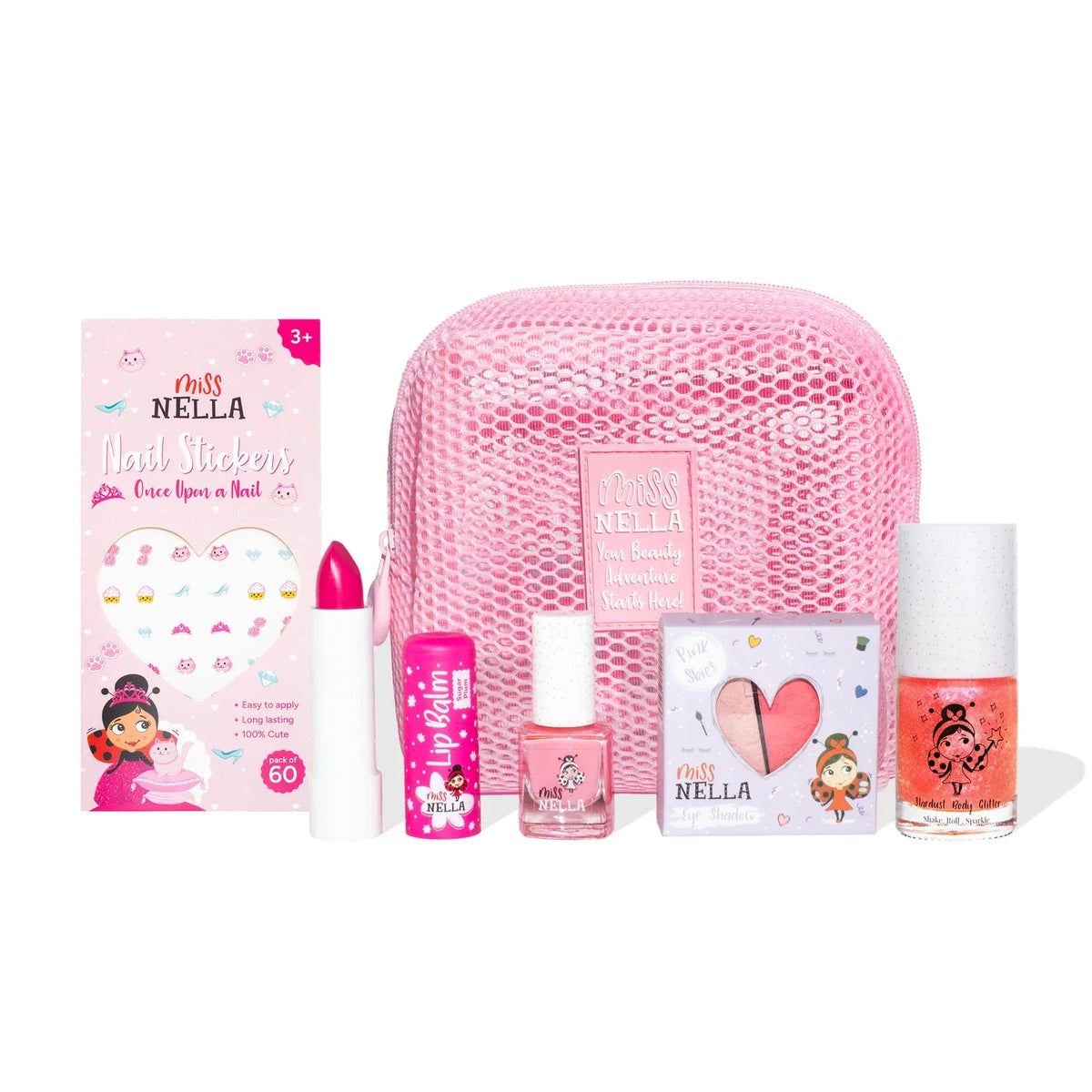 Rosy Glossy Mesh Makeup Set